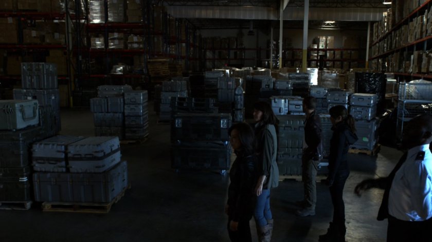 The Agents entering Marine Base warehouse.