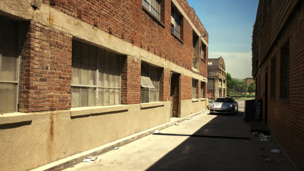 Brick alley outside The Playground.