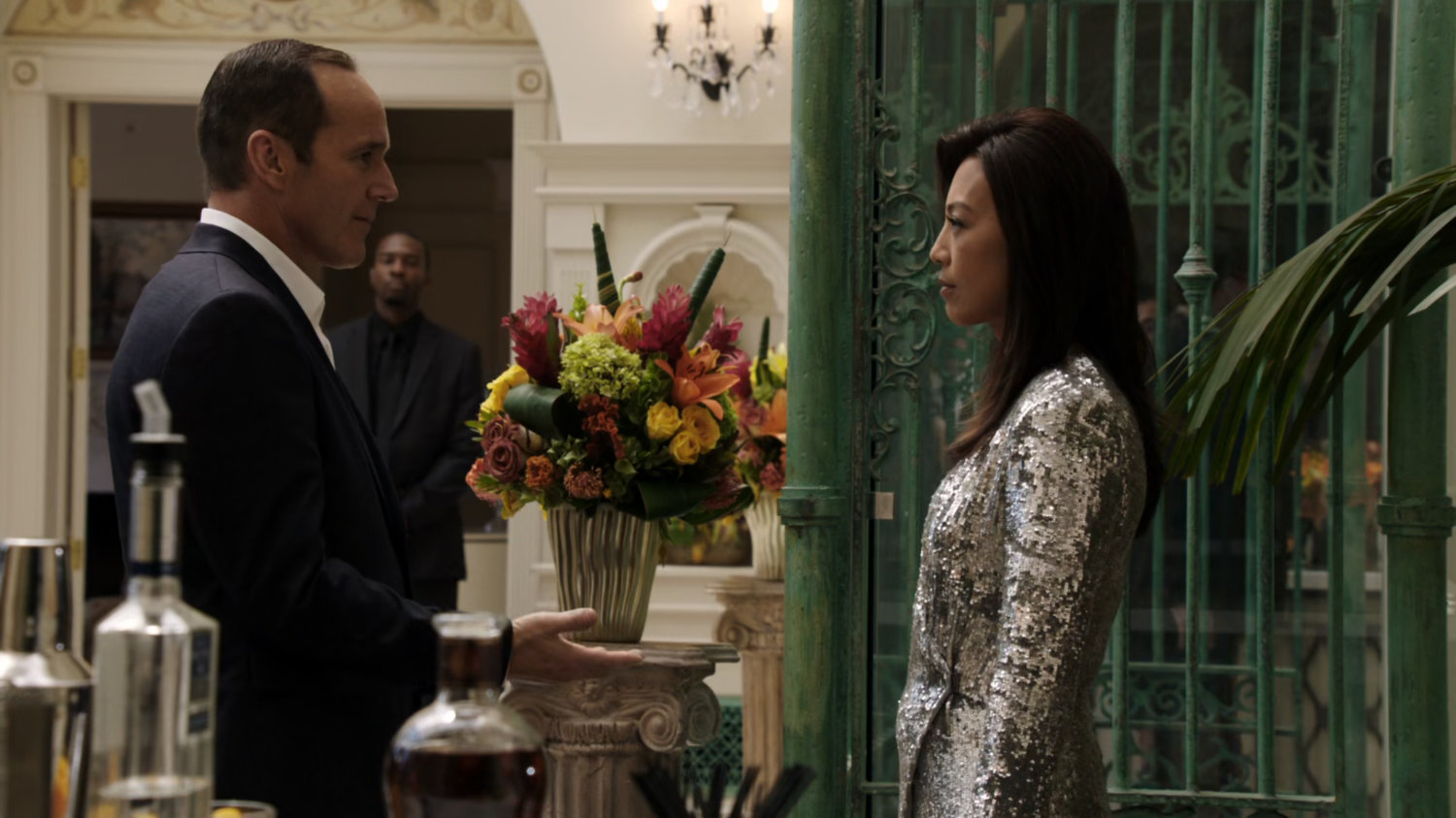 Coulson and May in Miami mansion.