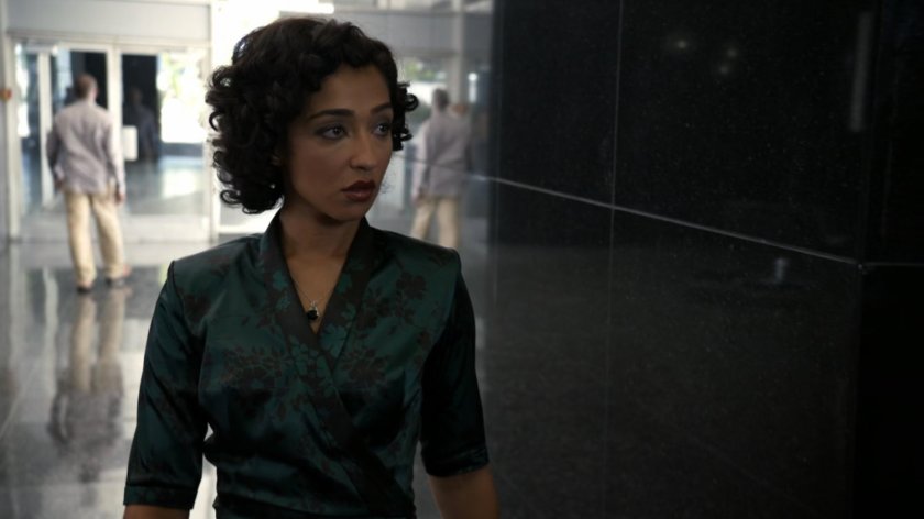 Raina in the lobby of the HYDRA office building.