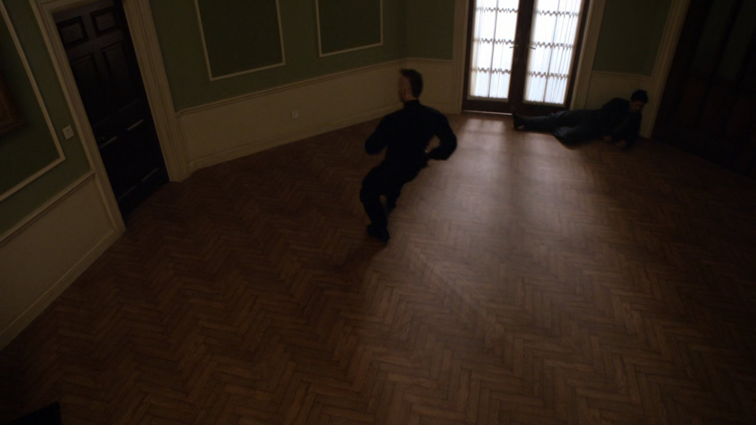 HYDRA agents fighting in Safe House room.
