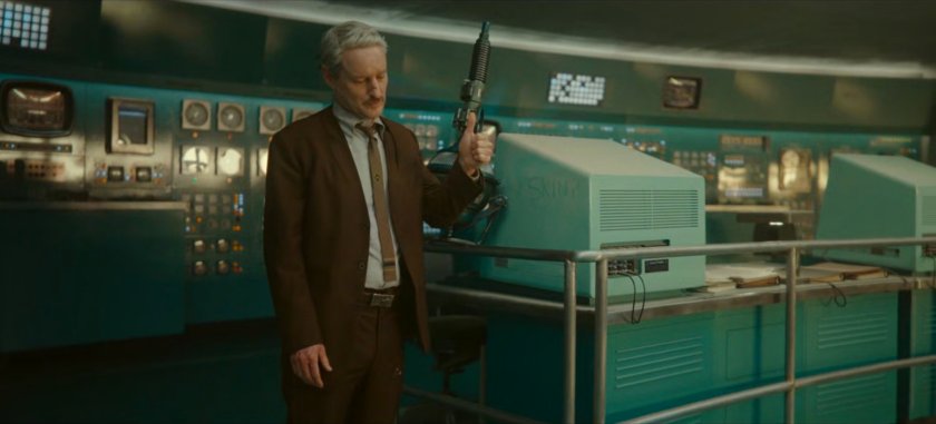 Mobius inside the TVA Temporal Loom.