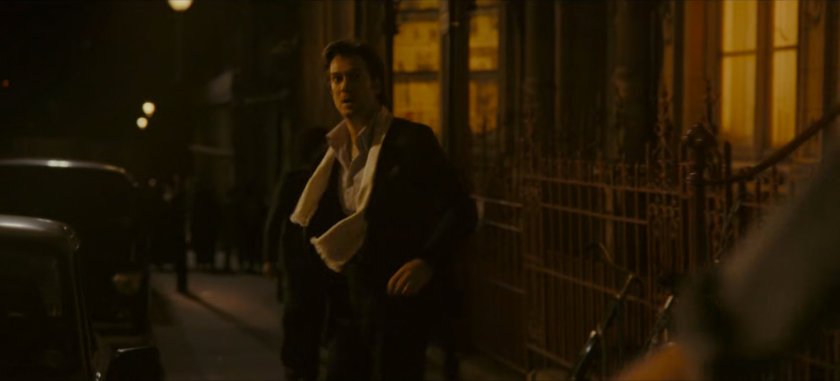 Brad Wolfe on a dark London street.