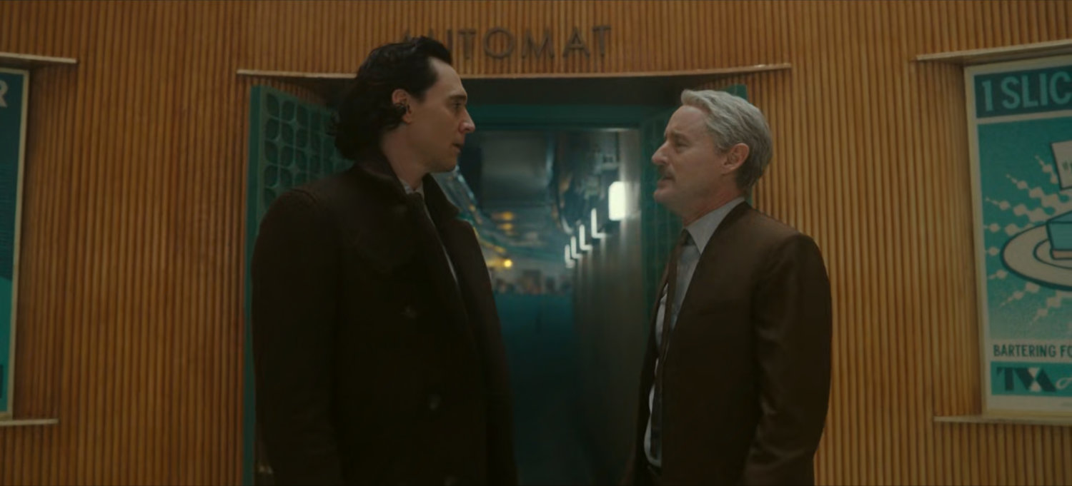 Loki and Mobius in the TVA Automat.