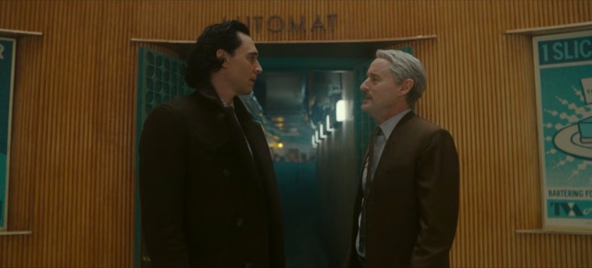 Loki and Mobius in the TVA Automat.