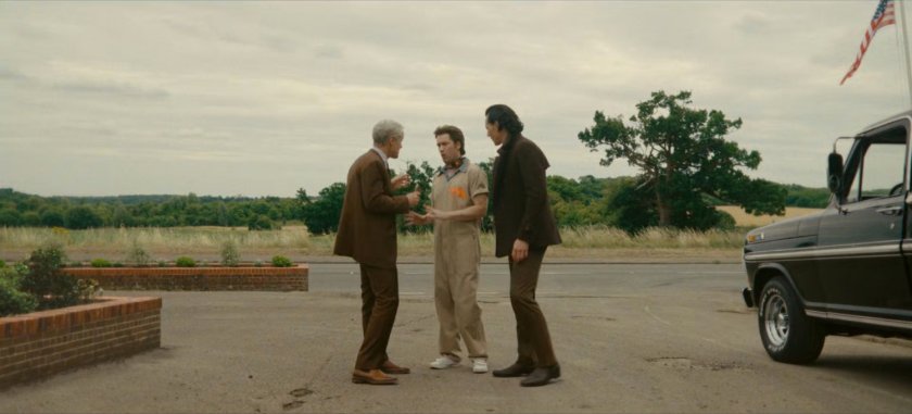 Mobius, Brad, and Loki in McDonald's parking lot.