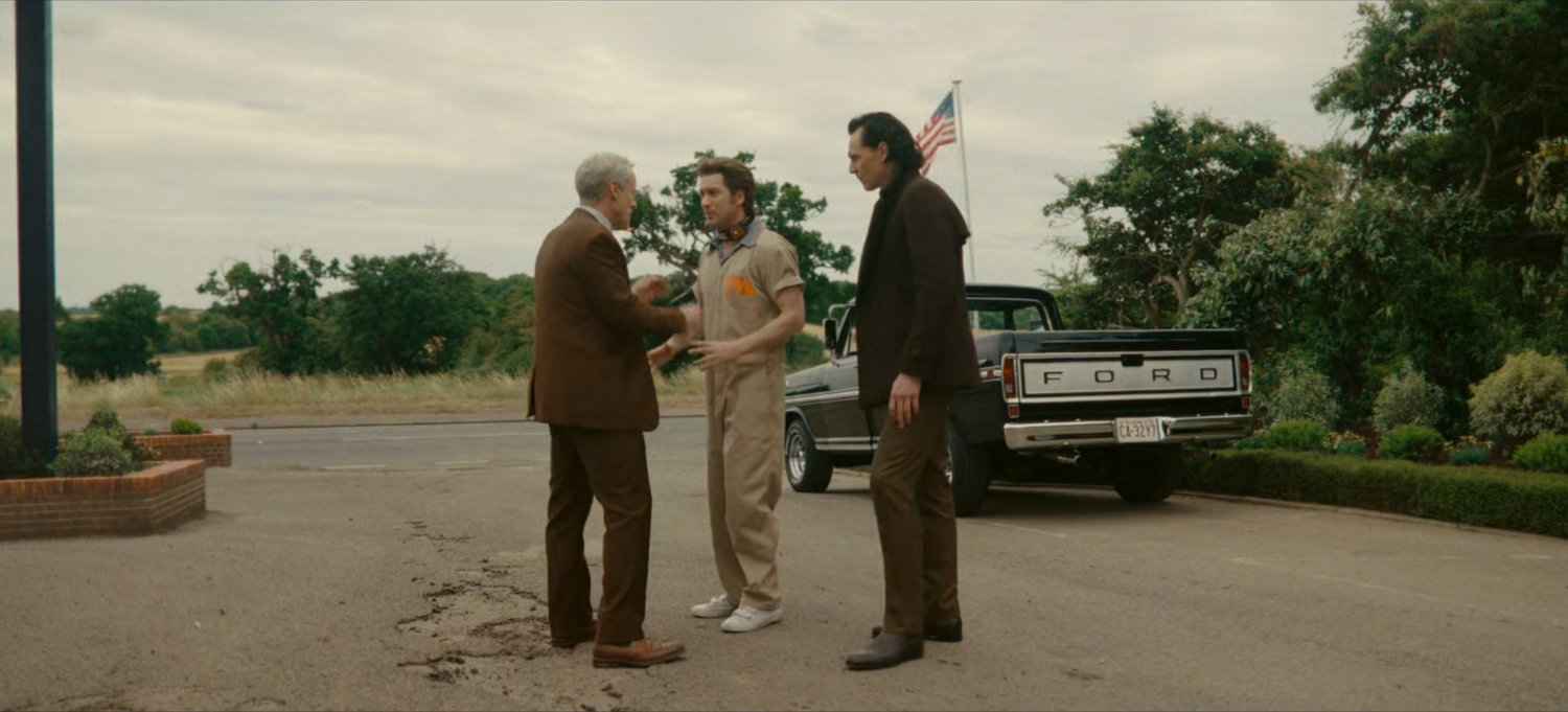 Mobius, Brad, and Loki in McDonald's parking lot.