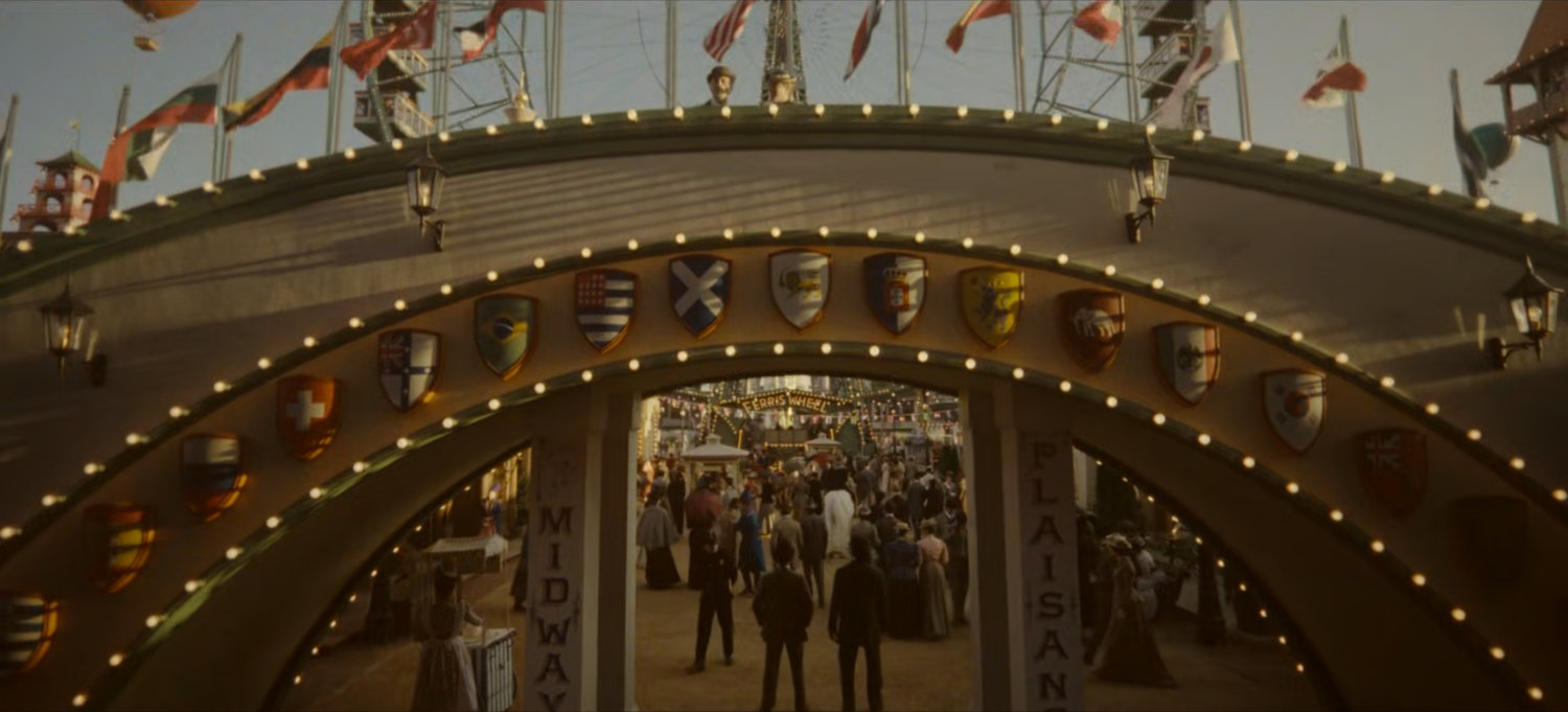 Entrance to Chicago Fair midway, 1893.