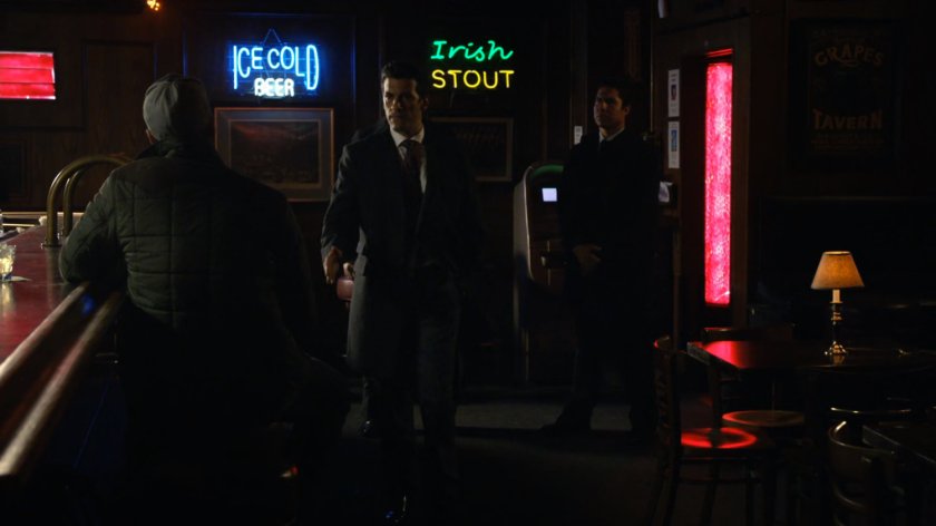 Bakshi meeting Grant Ward inside Goldbrix Tavern.