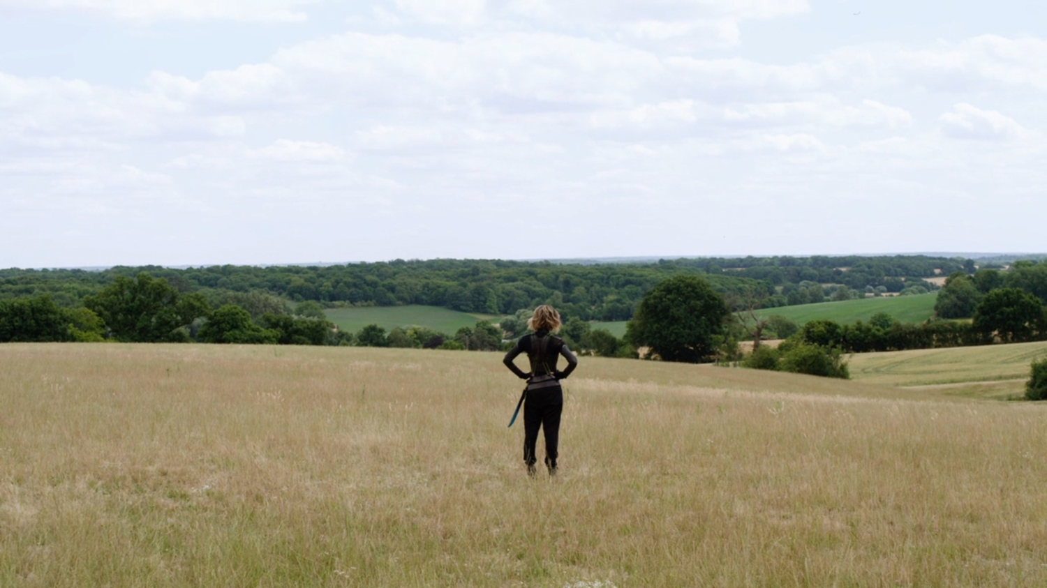 Behind the scenes of Sylvie in Oklahoma field.