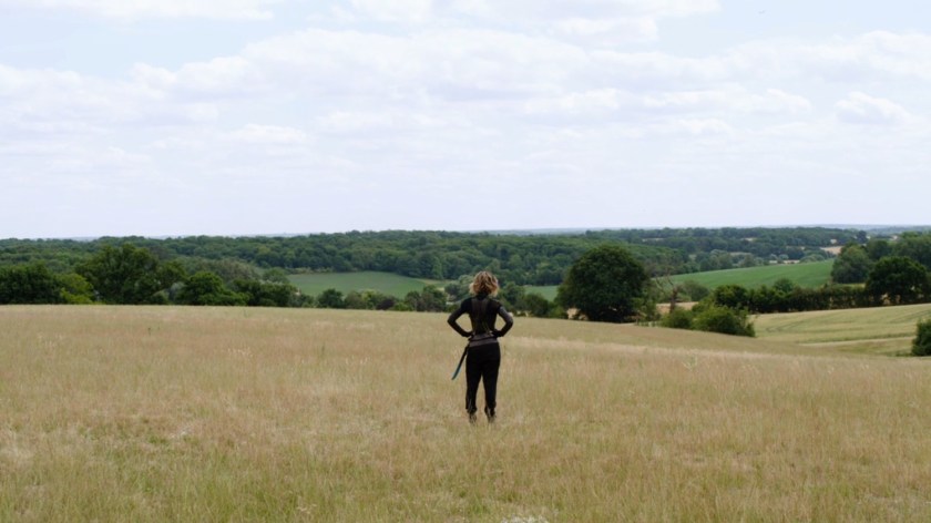 Behind the scenes of Sylvie in Oklahoma field.