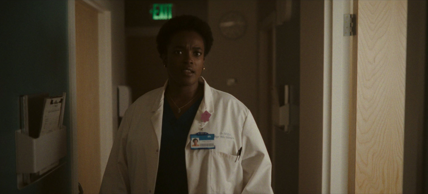 Dr Willis in hospital hallway.