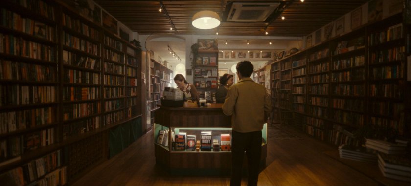 AD Doug standing in bookstore.