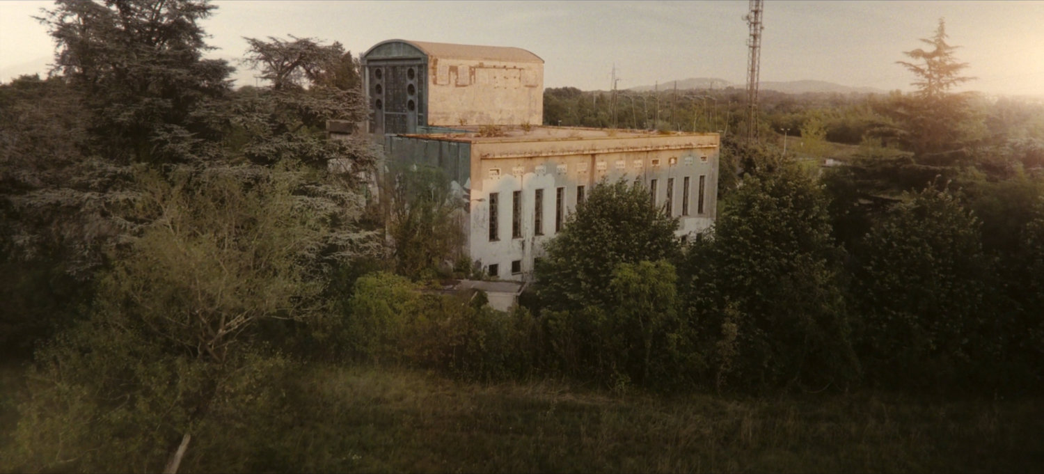Exterior of old power plant.