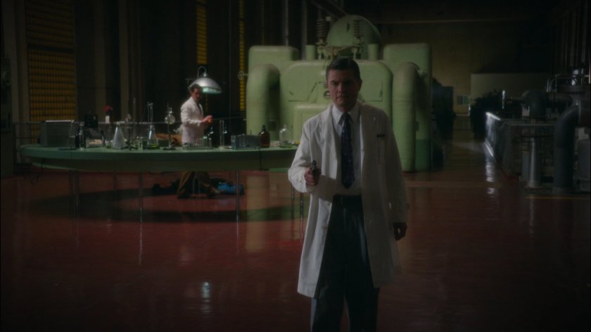 Power plant room inside Roxxon refinery.