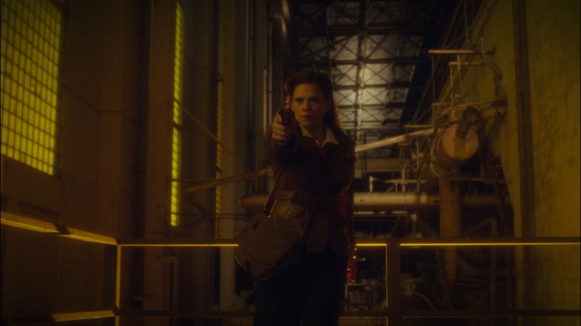 Peggy inside Roxxon refinery.