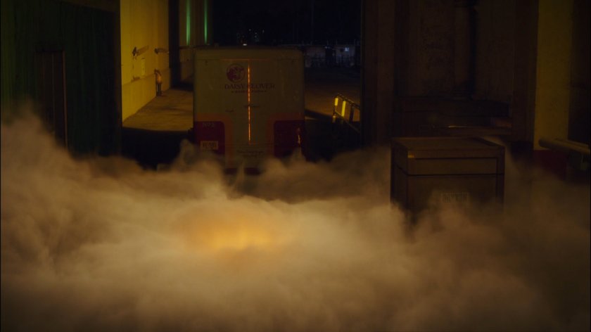 Daisy Clover truck leaves Roxxon refinery.