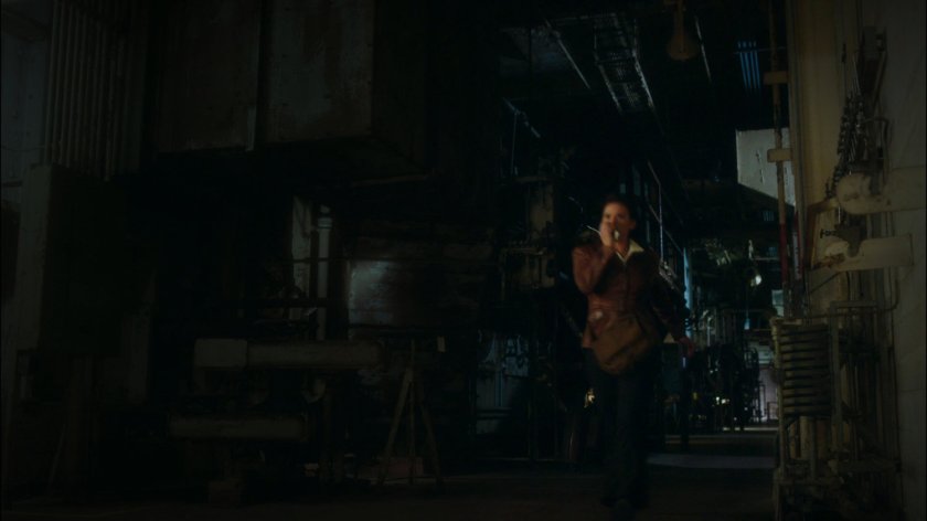 Peggy inside Roxxon refinery.