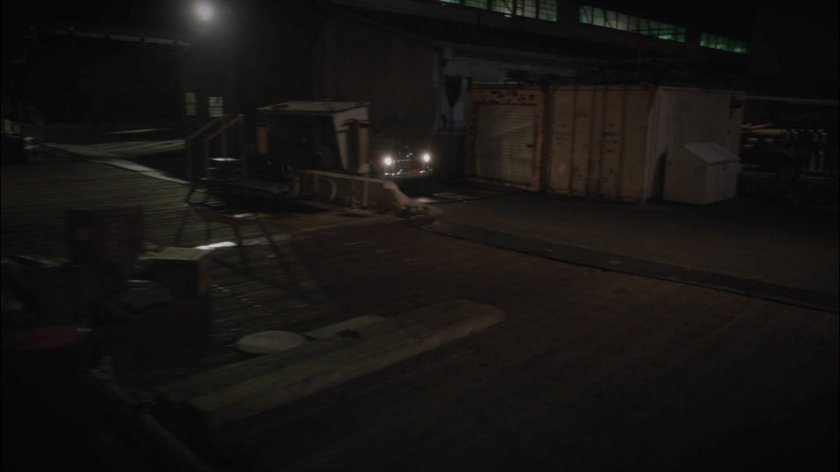 A car pulls onto Dock 12.