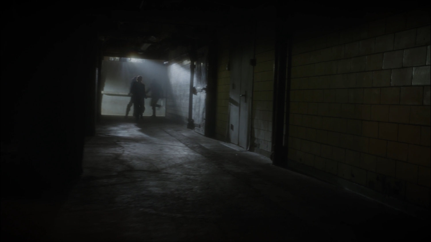 Hallway of Belarus prison.