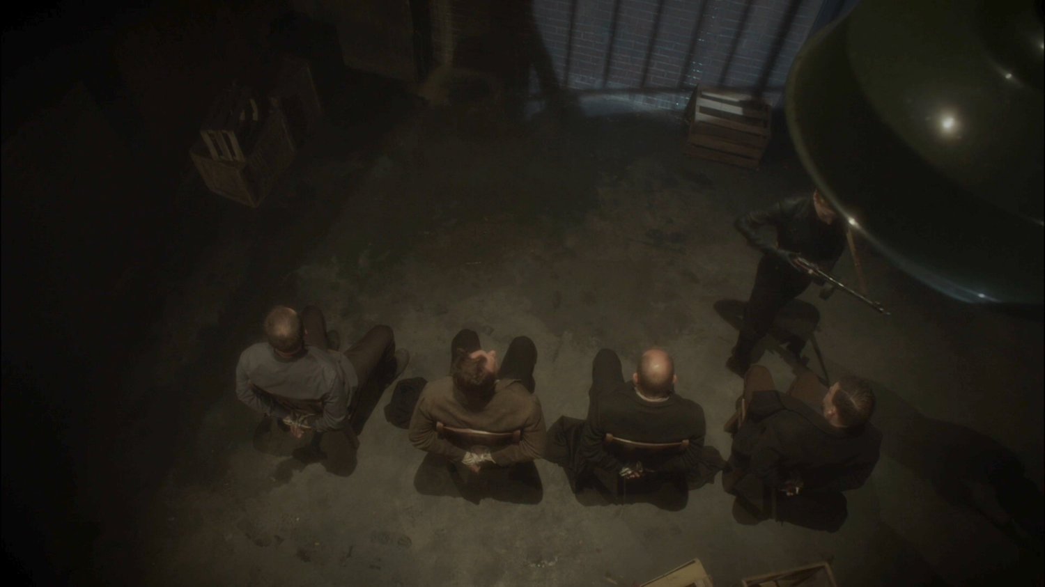 Prisoners in cellar.