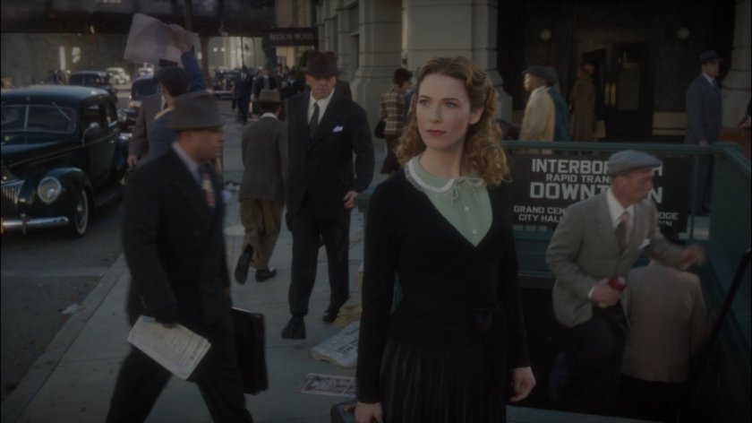 Dottie at New York intersection.