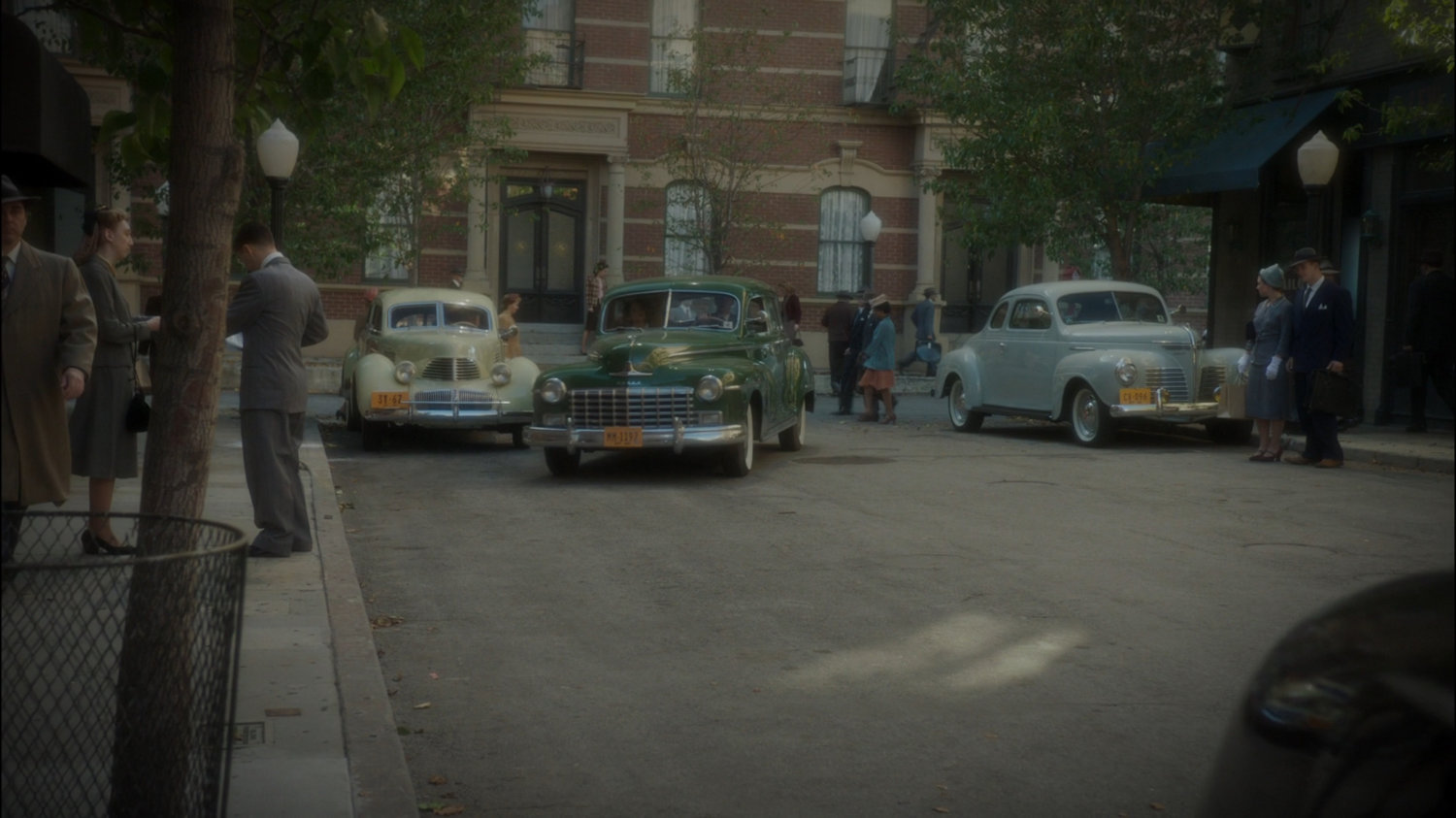 Cars on a New York street.