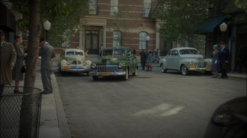 Cars on a New York street.