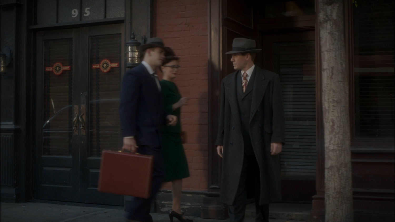 Agent Yauch outside Filth's Pub.