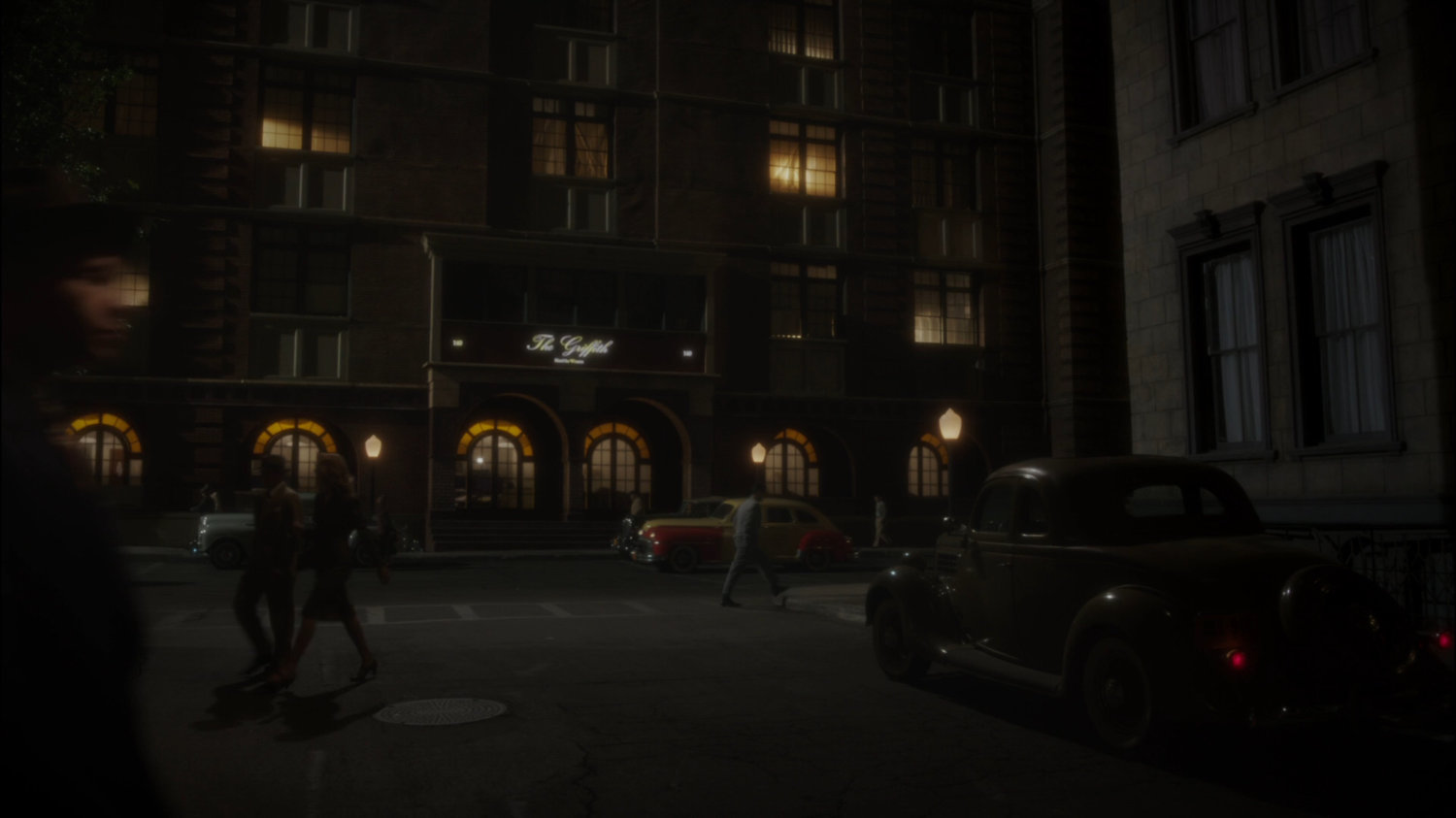 Exterior of The Griffith Hotel.
