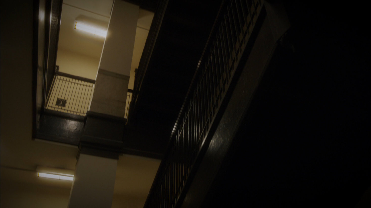 Interior of Dentist Office stairwell.