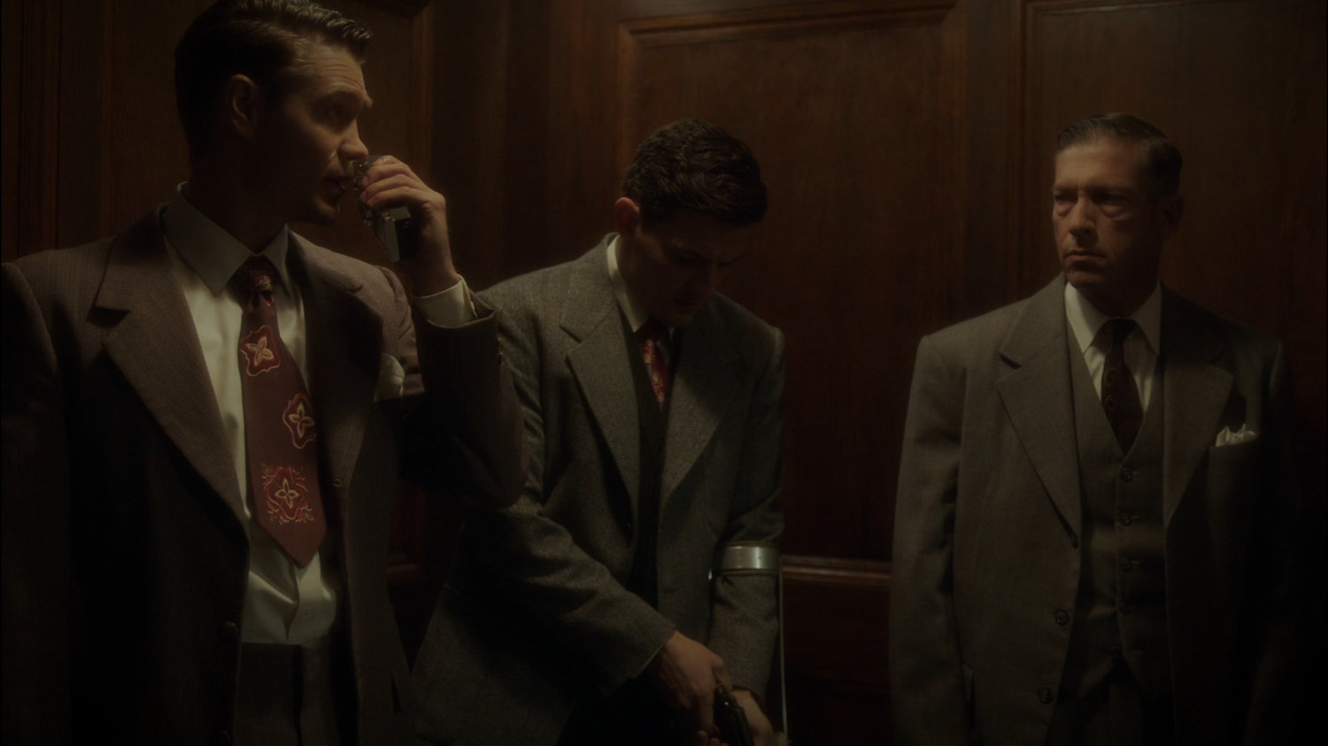 SSR Agents on elevator in Dentist Office.