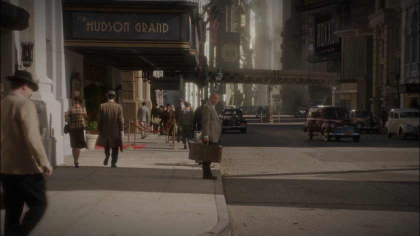 Dr. Ivchenko outside Hudson Grand Hotel.