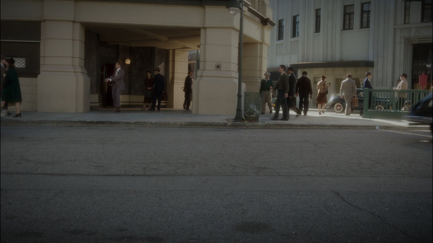 Agent Thompson outside the Dentist Office building.