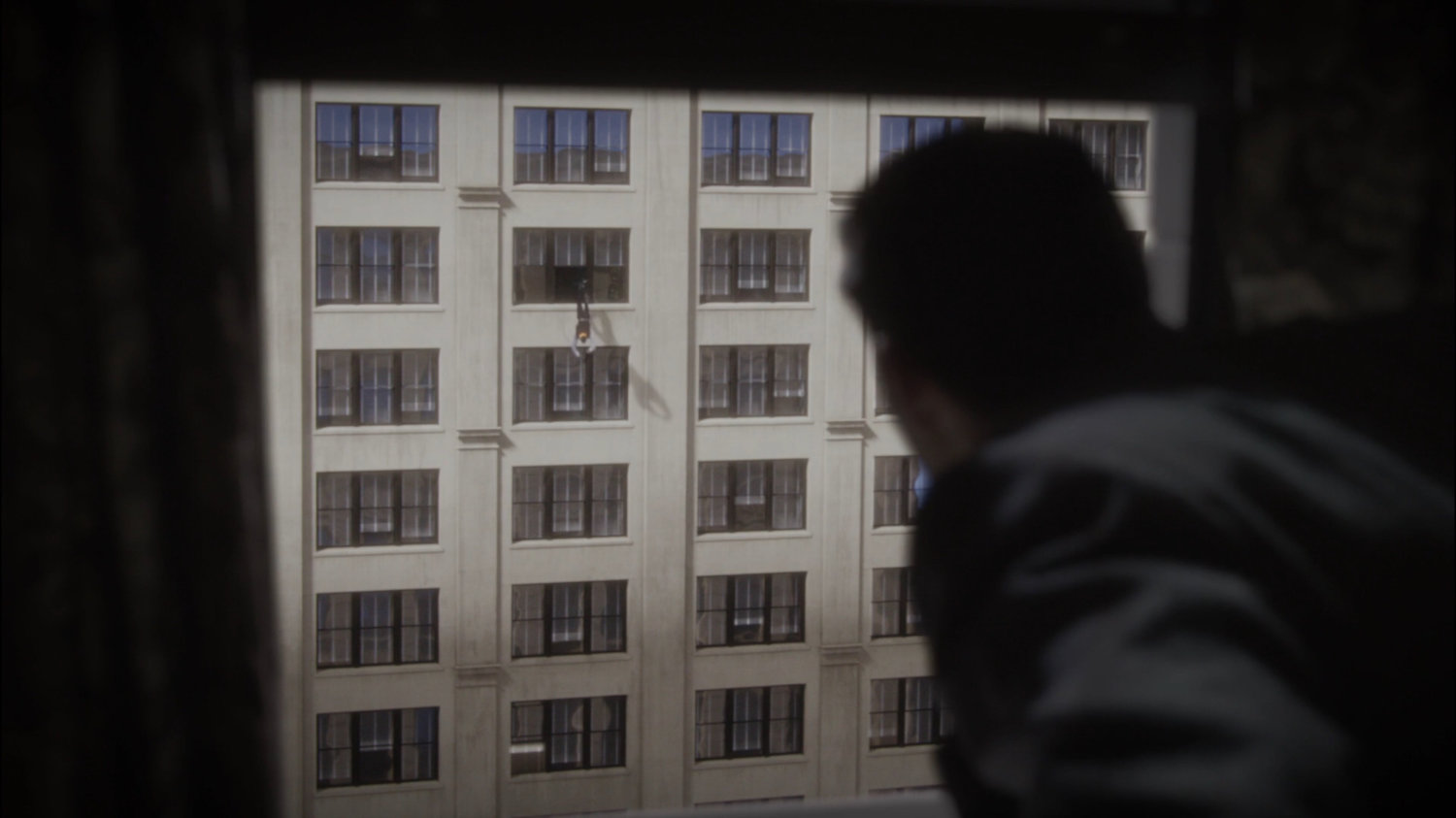 Chief Dooley dives out a window of the SSR Offices.