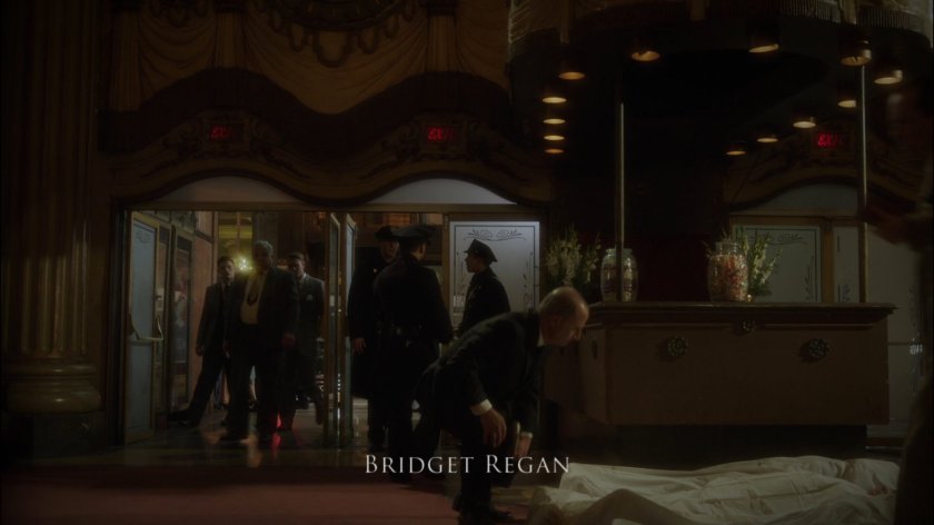 Interior of New York movie theater.