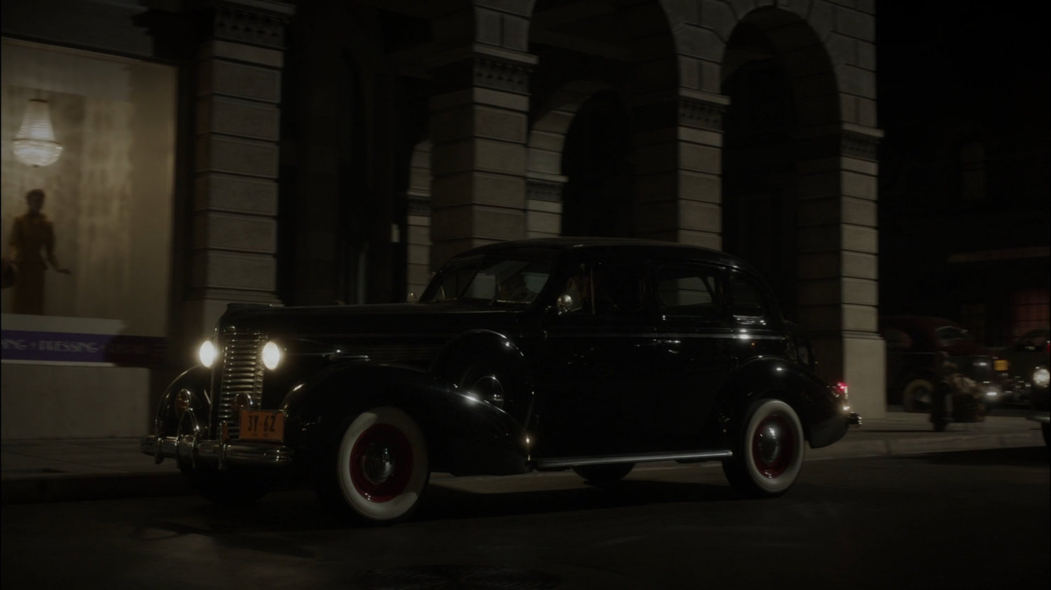 Car along New York street.