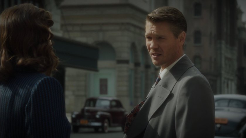 Peggy and Thompson outside the Belton Hotel.