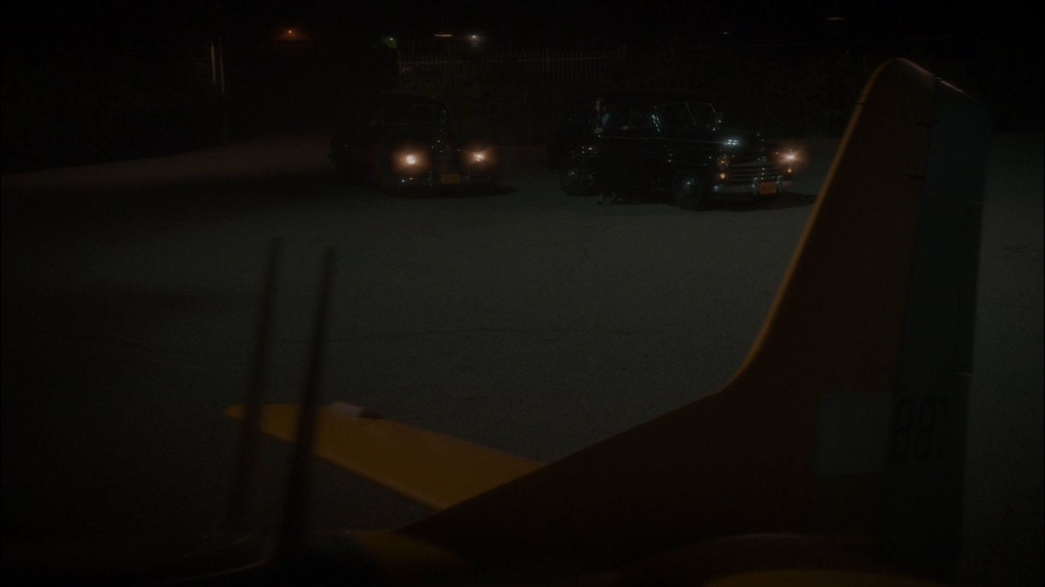 Exterior of Howard Stark's airplane hangar.