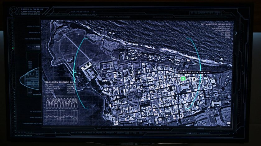 Map of San Juan, Puerto Rico, identifying Ponce de Leon Theater.