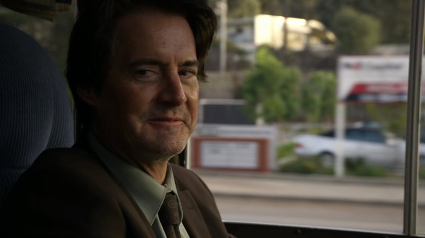 Cal in RV on Street.