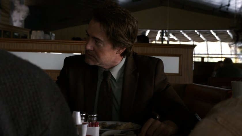 Cal in diner in Manitowoc, Wisconsin.