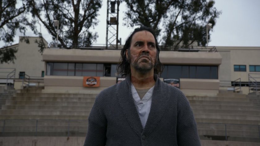 David Angar on football field in Manitowoc, Wisconsin.