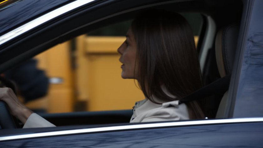 Carla Talbot stuck in traffic.