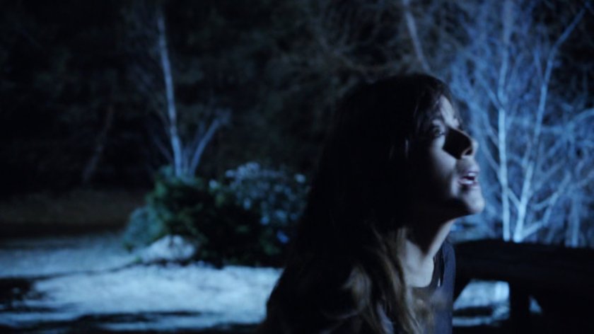 Skye outside Fury's cabin.