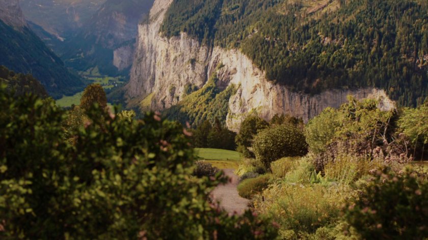 View from Afterlife into the valley.