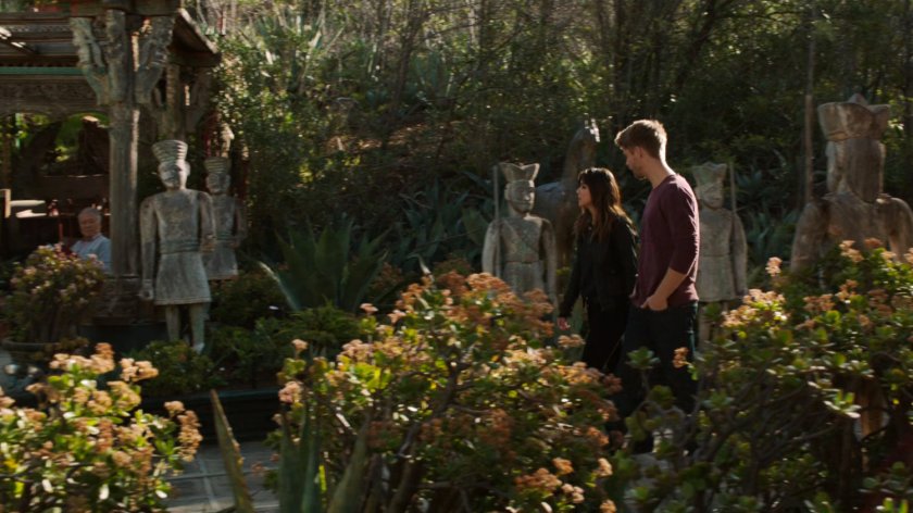 Lincoln and Skye in Afterlife courtyard.