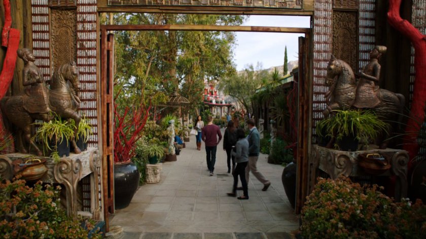 Lincoln and Skye in Afterlife courtyard.