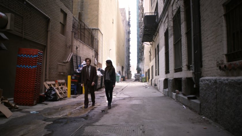 Cal and Skye in a Milwaukee alley.