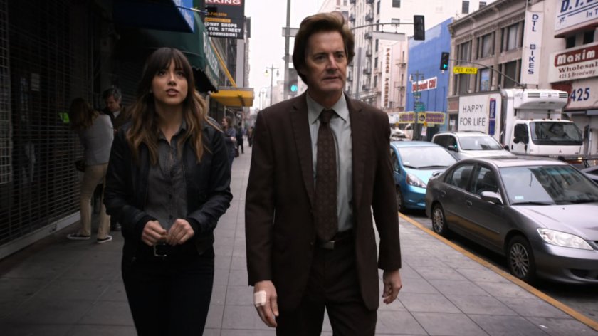 Cal and Skye on a Milwaukee Street.